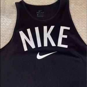 Black Nike Dri-Fit tank top